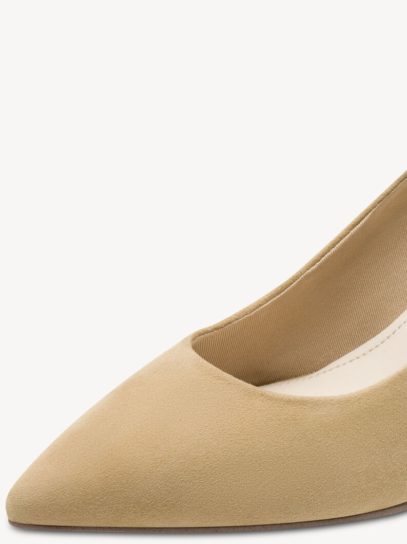 Escarpin en cuir - marron, TAN SUEDE, hi-res