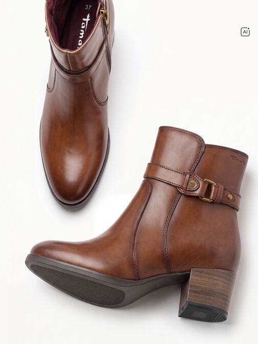 Bootie, cognac, hi-res