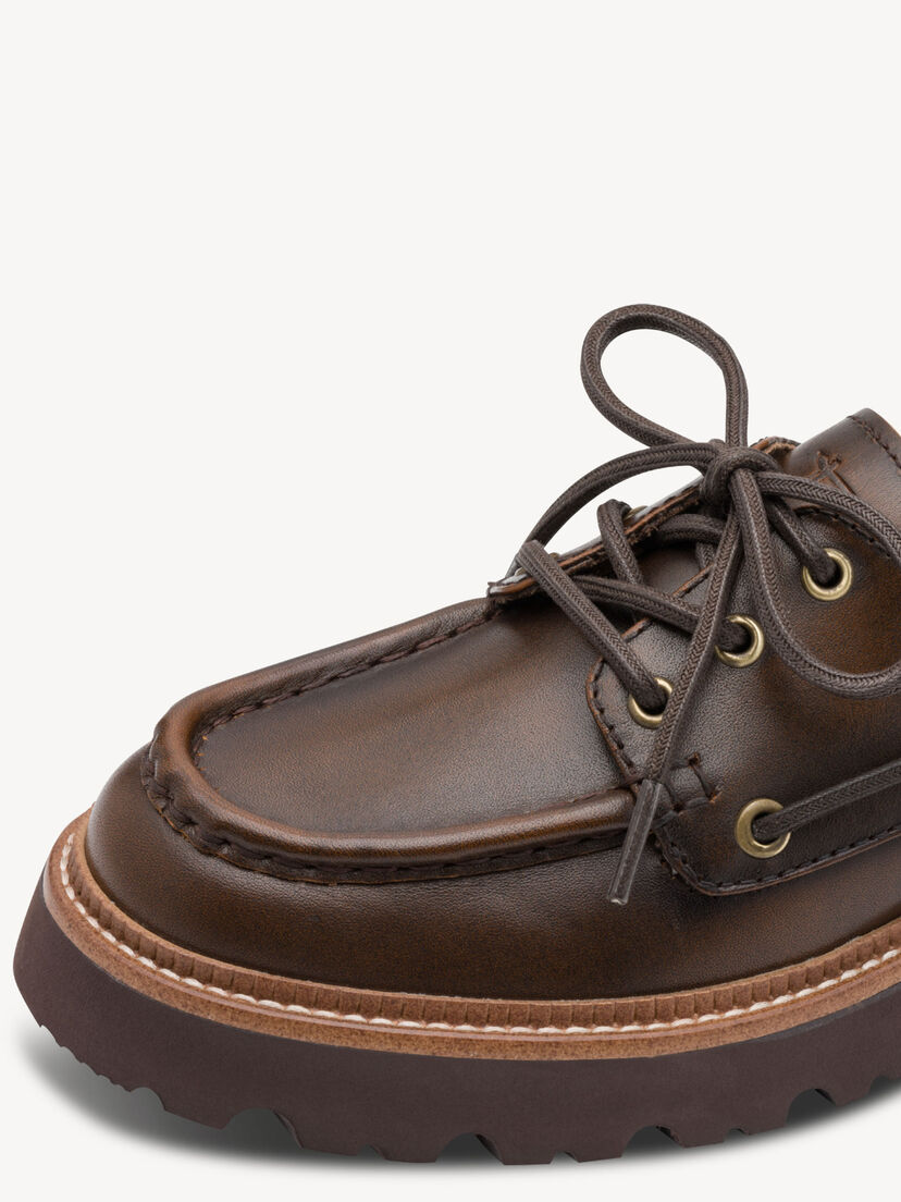 Leren Lage schoen - bruin, MOCCA LEATHER, hi-res