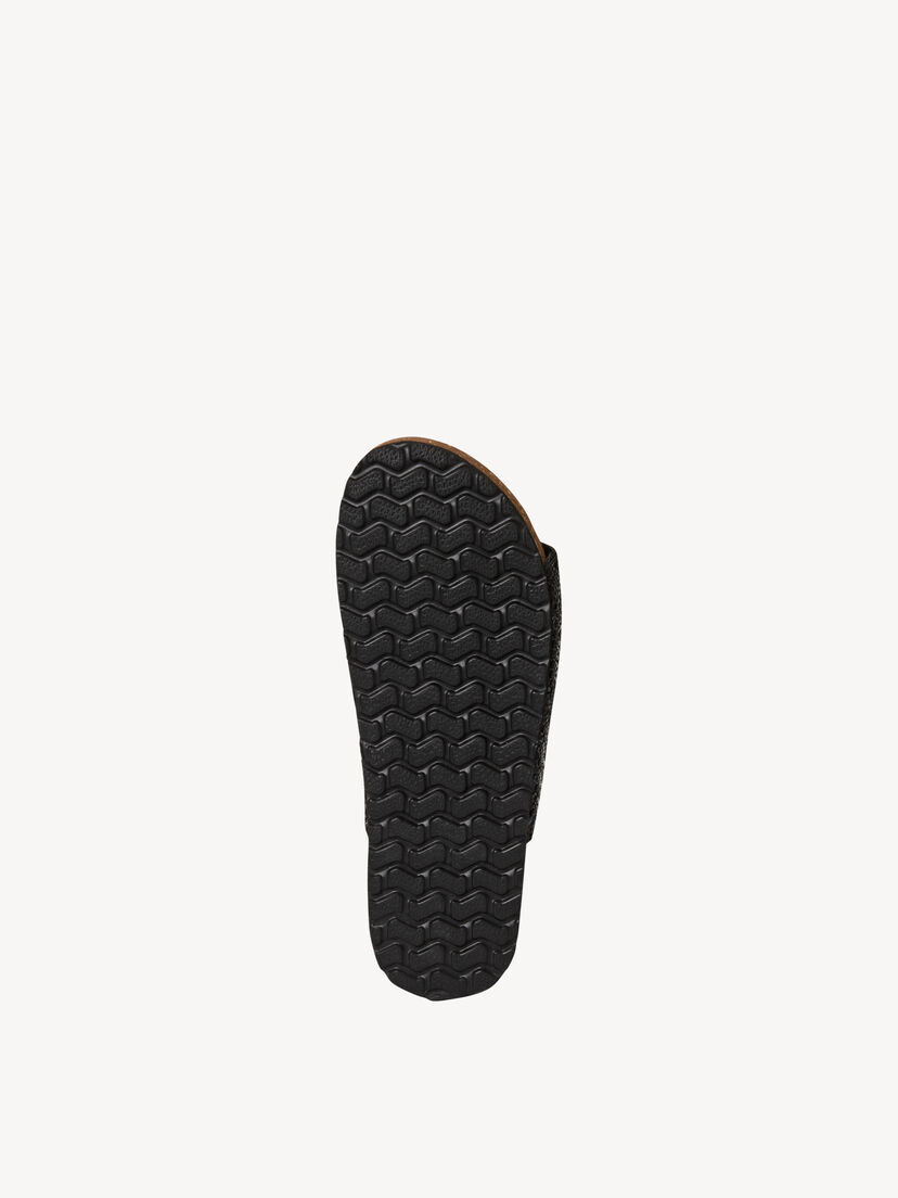 Leren Slipper - zwart, BLACK GLAM, hi-res