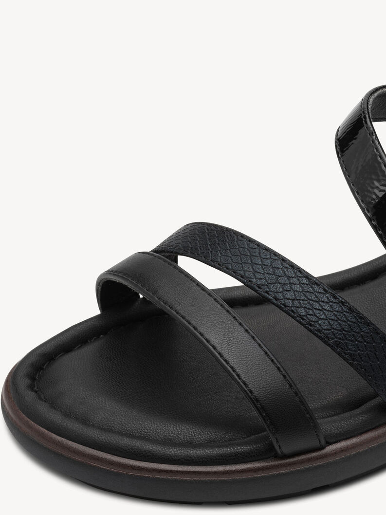 Heeled sandal - black, BLACK, hi-res
