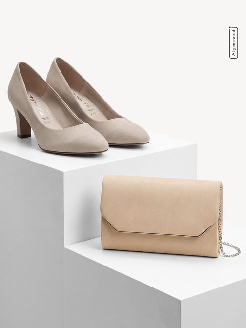 Clutch bag, beige, hi-res