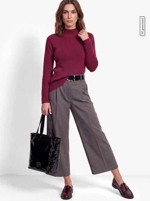 Slipper, MERLOT PATENT, hi-res