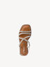 Sandale en cuir - argentés, SILVER GLAM, hi-res