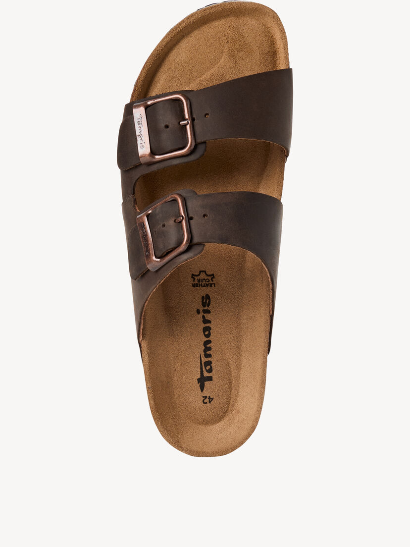 Slipper, BROWN PULL-UP, hi-res
