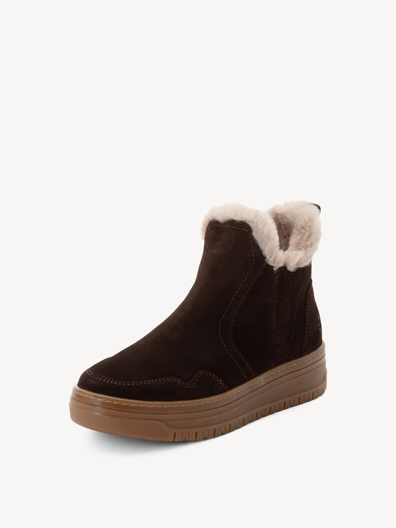 Lederstiefelette - braun Warmfutter, MOCCA, hi-res