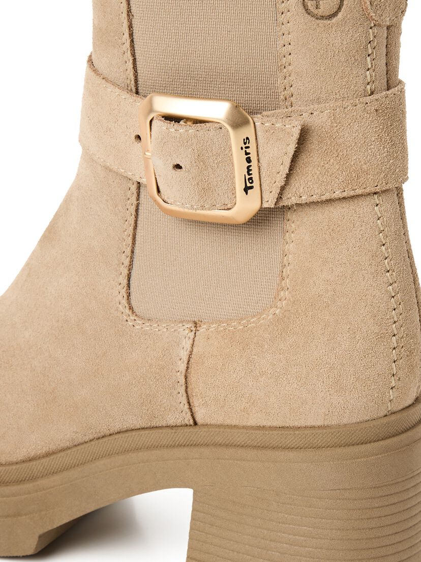 Leren Chelseaboot - beige, beige, hi-res