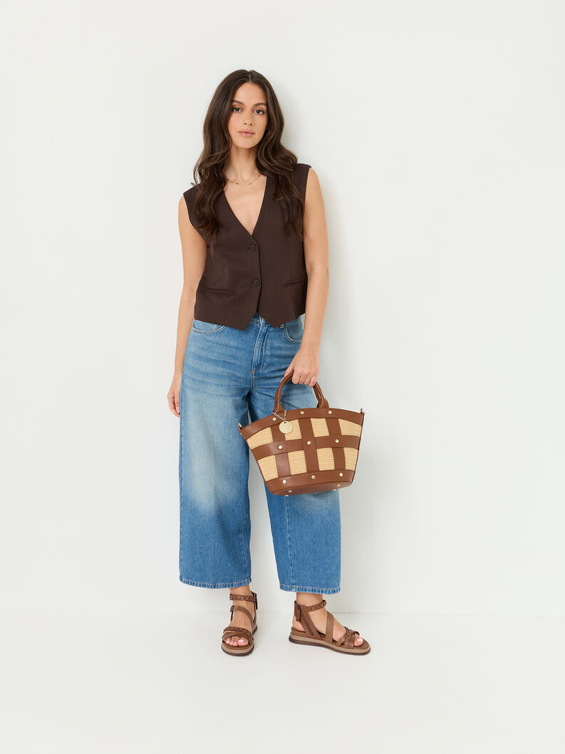 Heeled sandal, COGNAC, hi-res