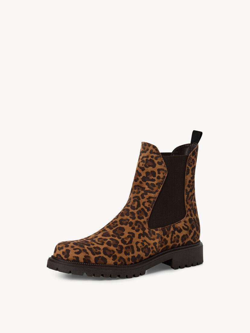 Leren Chelseaboot - bruin, LEOPARD, hi-res