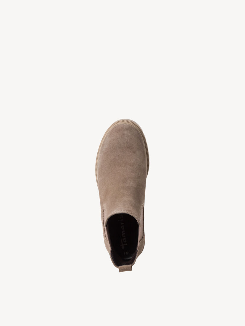 Leren Chelseaboot - bruin, TAUPE SUEDE, hi-res