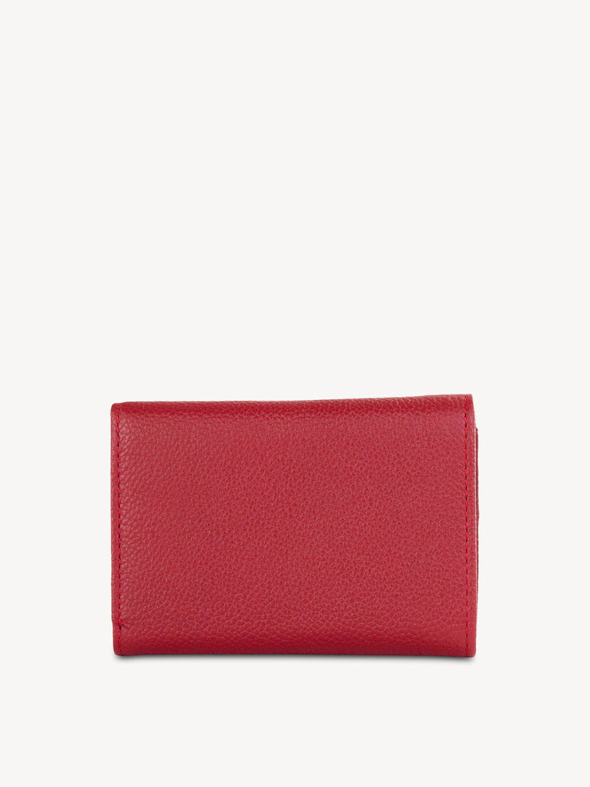 Leren Portemonnee - rood, red, hi-res