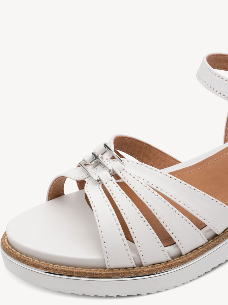 Sandale &agrave; talon, WHITE, hi-res