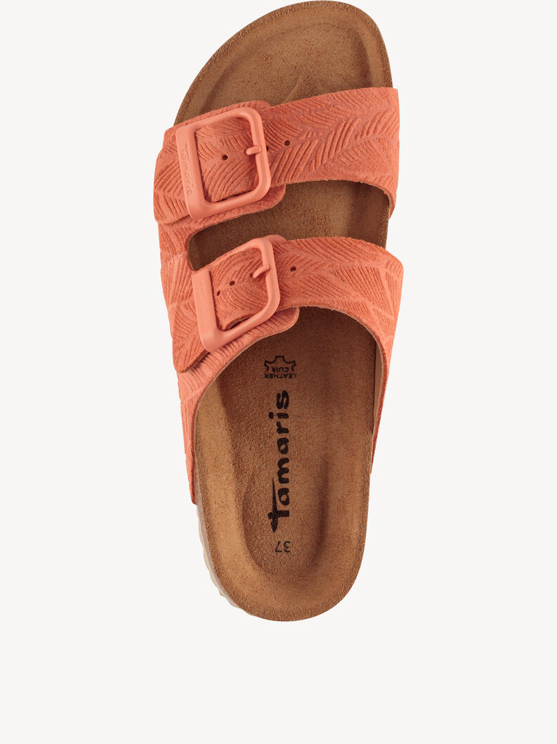 Klapki - czerwony, CORAL, hi-res