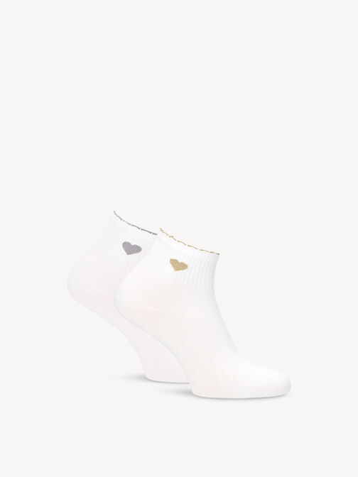 Socks 2-pack, gold/silver, hi-res