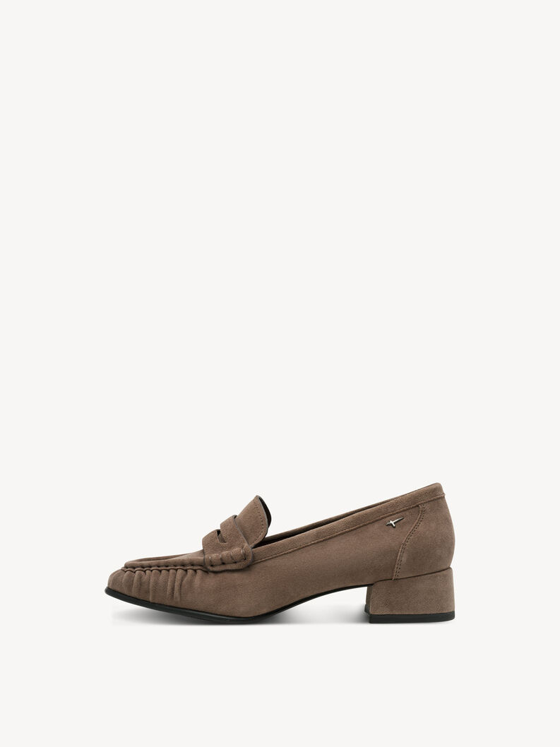 Leather Trotteur - beige, TAUPE, hi-res
