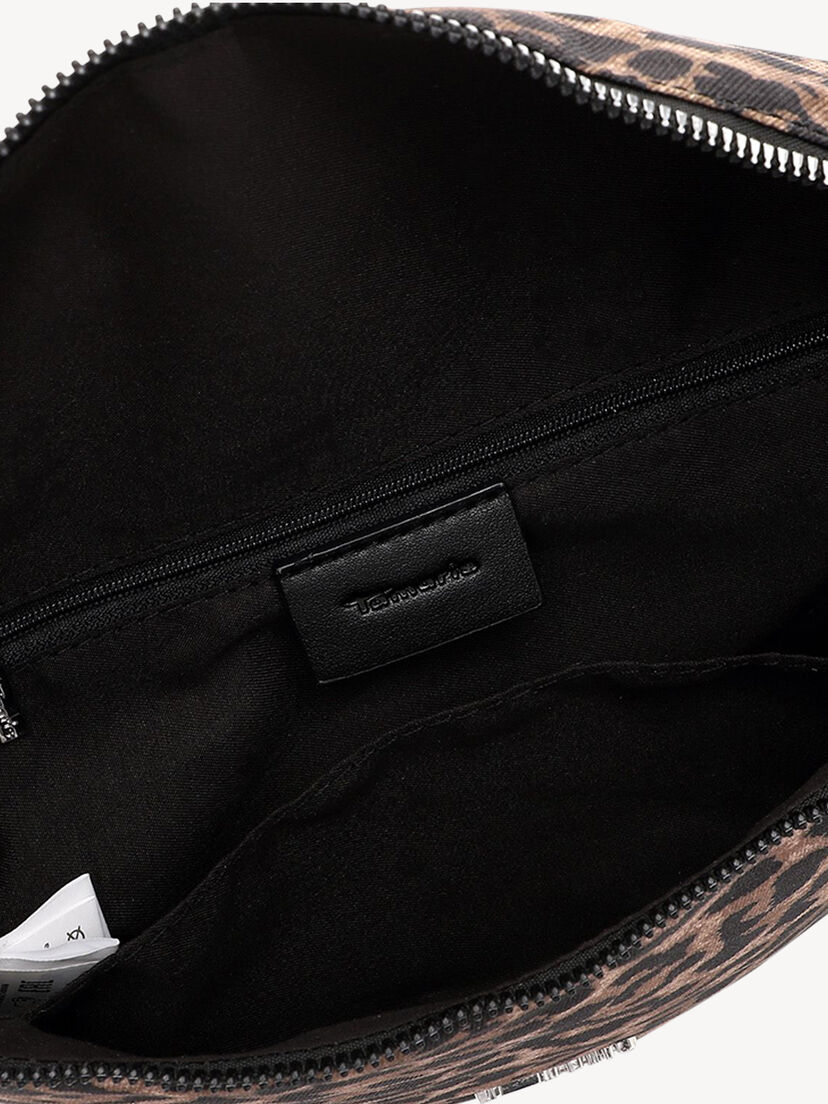 Schoudertas - zwart, black/brown, hi-res