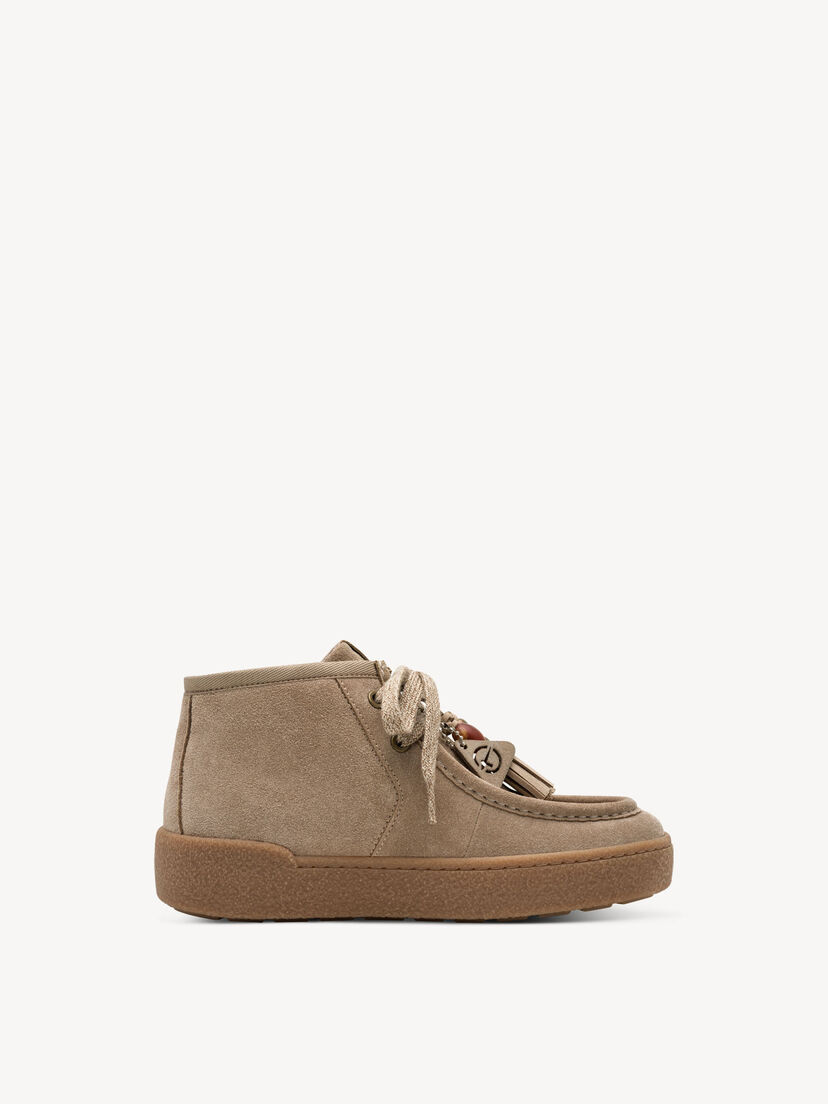 Leren Sneaker - beige, TAUPE, hi-res