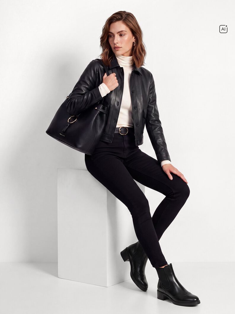 Stivaletti Chelsea, BLACK LEATHER, hi-res