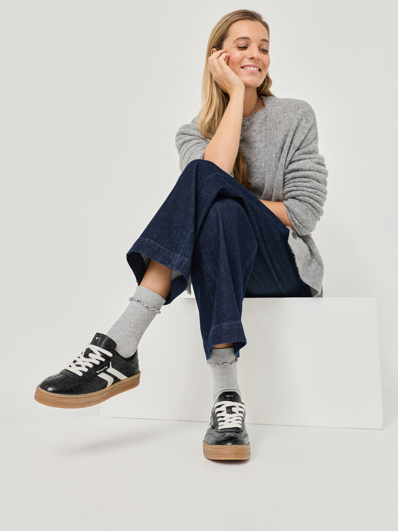 Sneaker, BLACK CROCO, hi-res