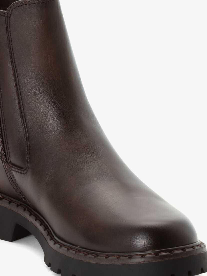 Leren Chelseaboot - bruin, MOCCA LEATHER, hi-res