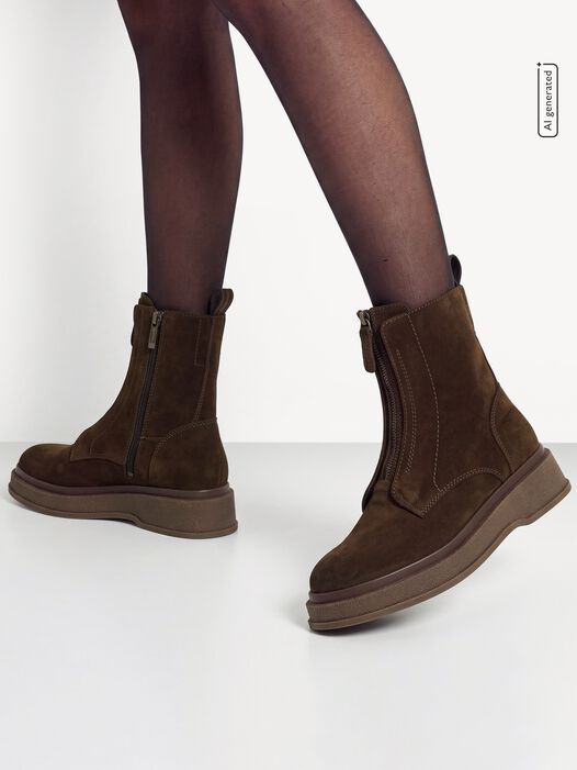 Enkellaarsje, BROWN, hi-res