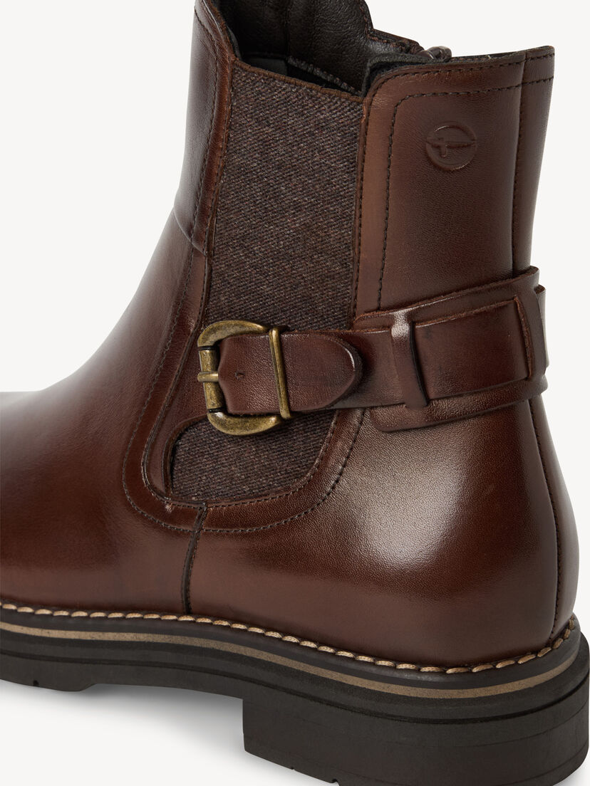 Leren Chelseaboot - bruin, MUSCAT, hi-res