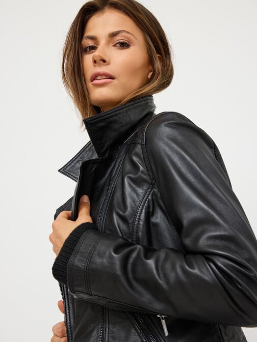 Leather jacket, Black Beauty, hi-res