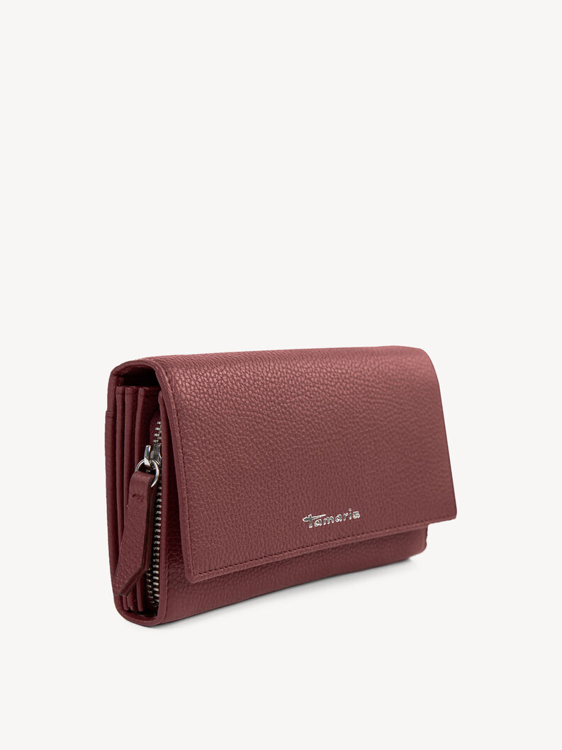 Leather Wallet - red, wine, hi-res