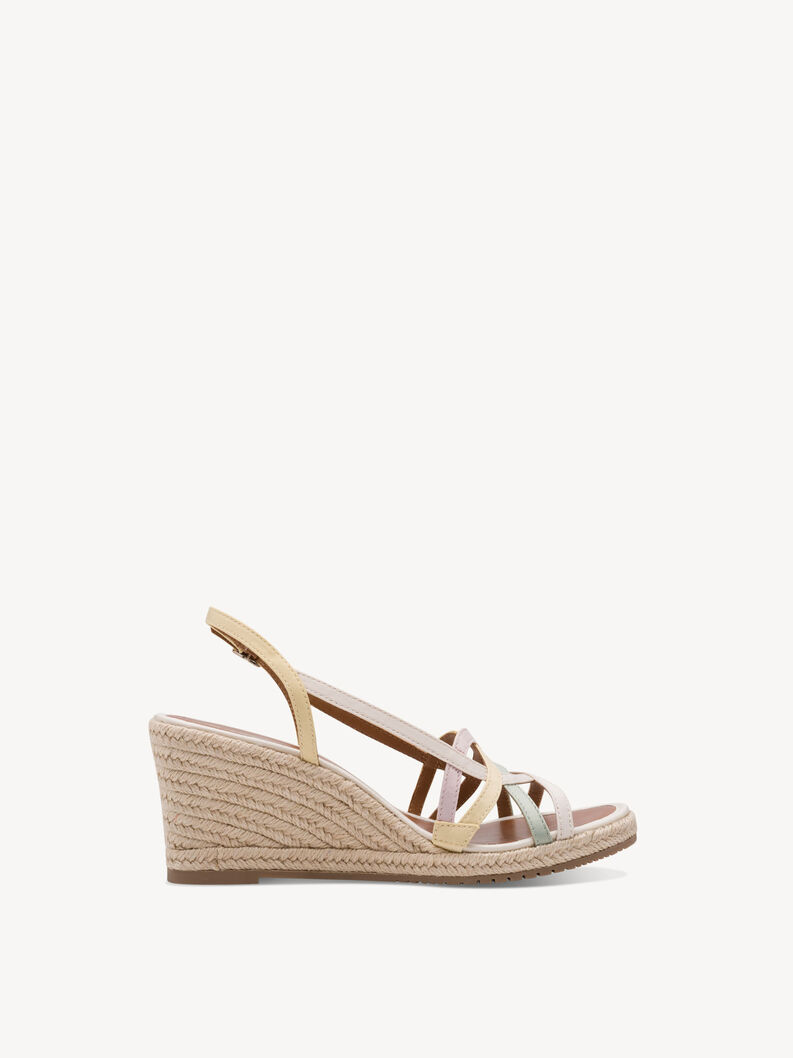Heeled sandal - white, OFFWHITE COMB, hi-res