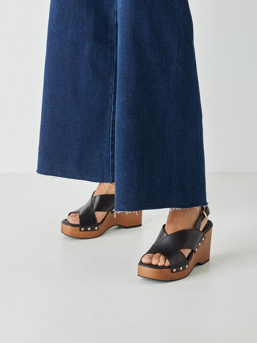 Heeled sandal, BLACK, hi-res