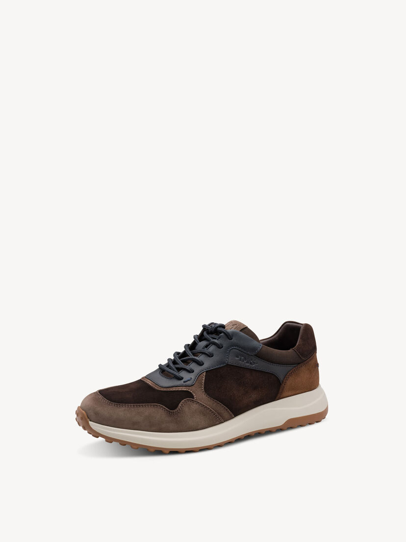 Leren Sneaker - bruin, BROWN COMB, hi-res