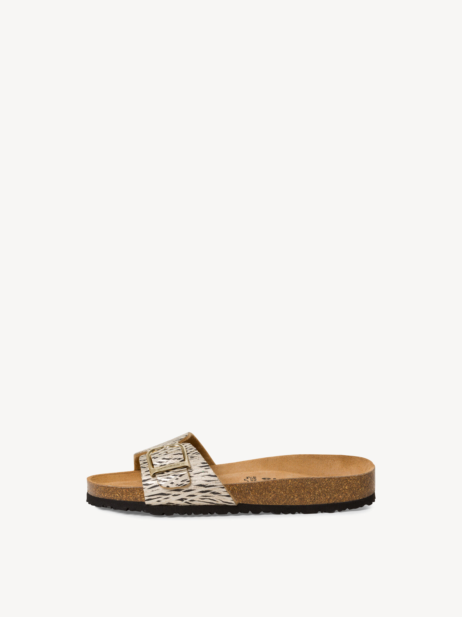 Tamaris Damen Pantolette 1-27507-42 – Aus Leder, Mit Schließe, Absatz 4,5 Cm (weit)