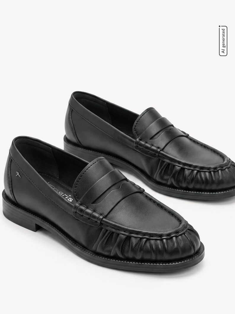 Slipper, BLACK LEATHER, hi-res