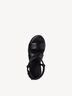 Sandale à talon en cuir - noir, BLACK LEATHER, hi-res