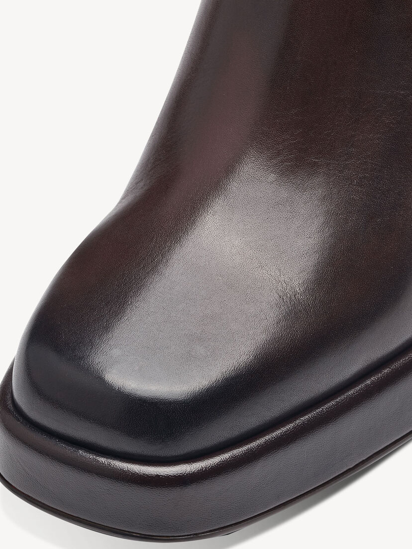 Leren Enkellaarsje - bruin, MAHOGANY, hi-res