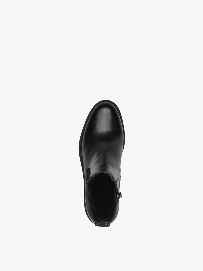Leren Chelseaboot - zwart, BLACK, hi-res