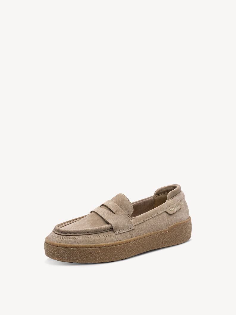 Ledersneaker - beige, TAUPE, hi-res