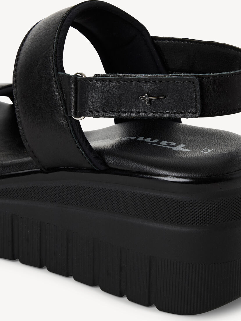 Sandaaltje - zwart, BLACK, hi-res