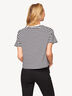 Oversized T-Shirt - schwarz, Bright White/Black Beauty Striped, hi-res