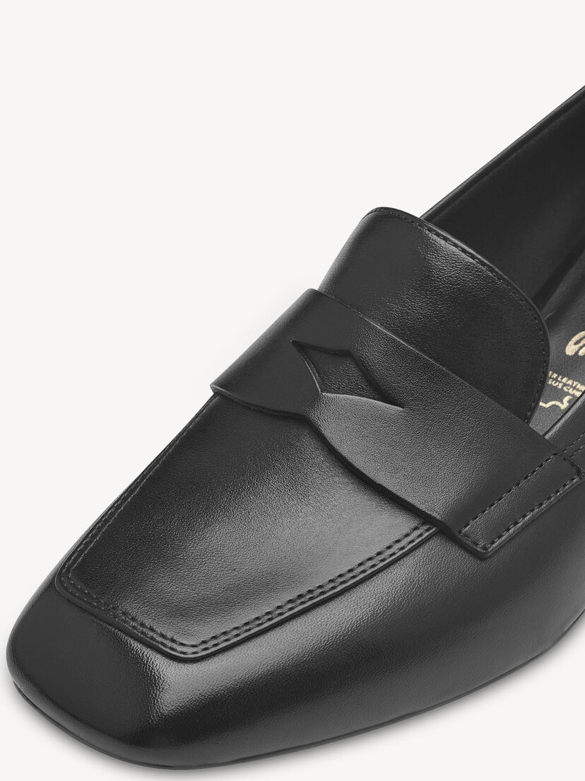 Leren Trotteur - zwart, BLACK LEATHER, hi-res