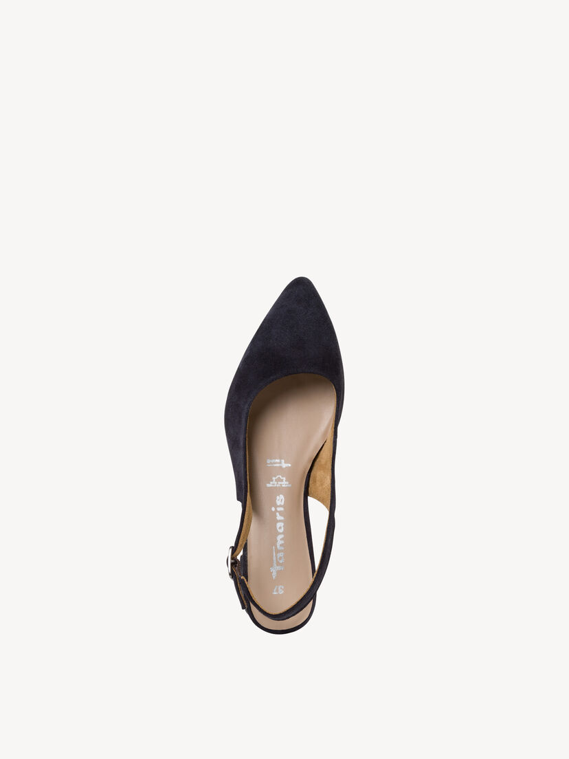 Slingpumps, NAVY, hi-res