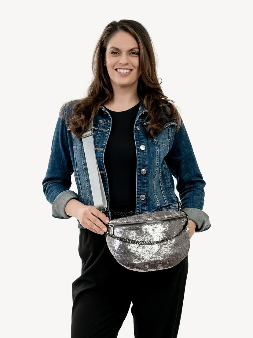 Schoudertas - zilver, darksilver, hi-res