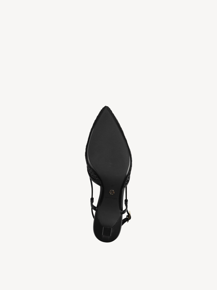 Slingpumps - zwart, BLACK, hi-res