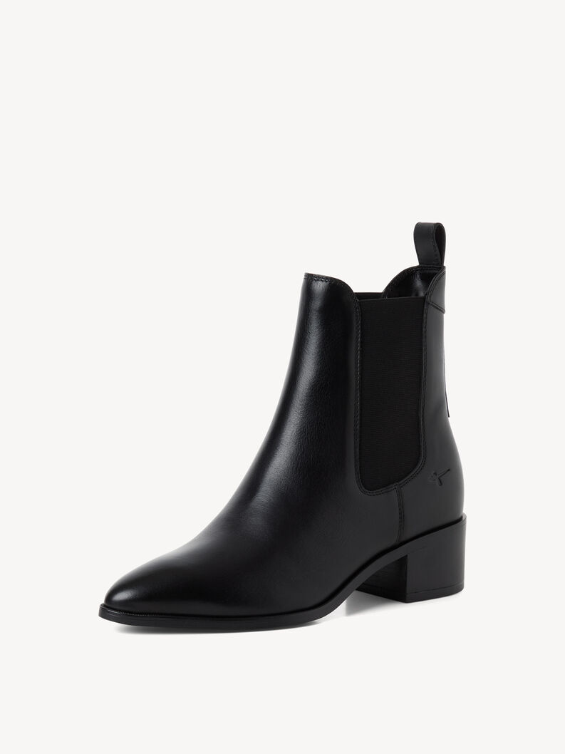 Leather Chelsea boot - black, BLACK, hi-res