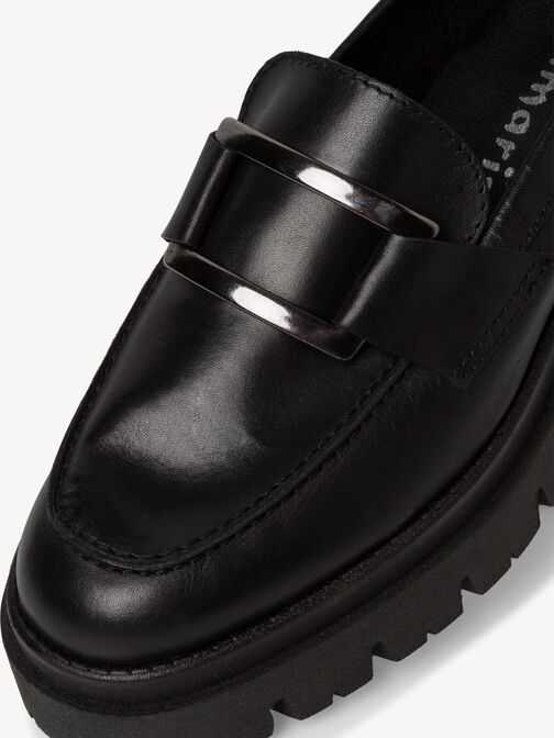 Slipper, BLACK LEATHER, hi-res