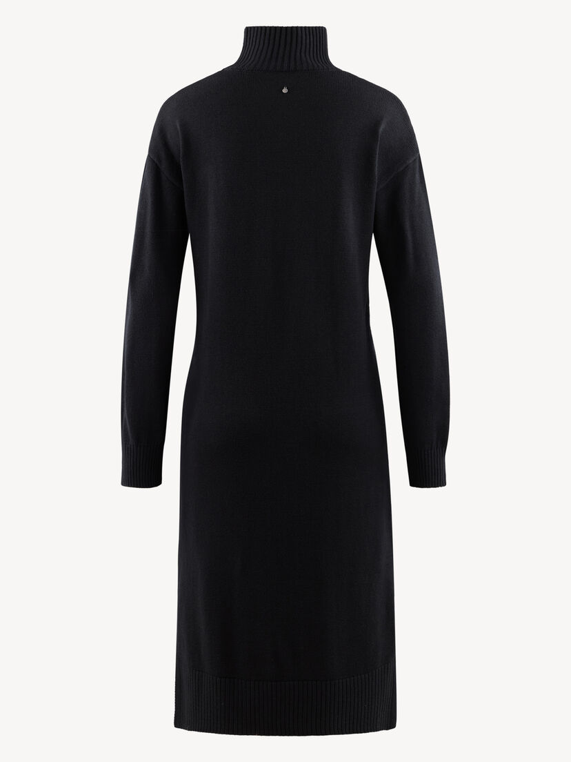 Gebreide jurk - zwart, Black Beauty, hi-res