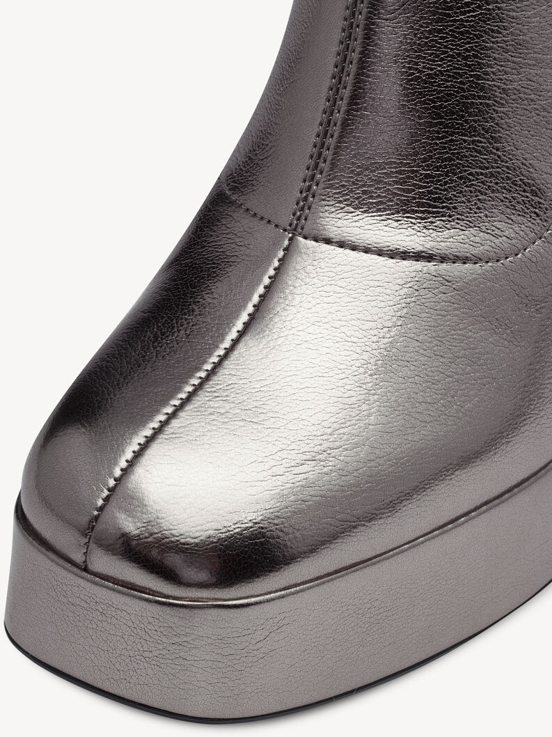 Enkellaarsje - metallic, PEWTER, hi-res