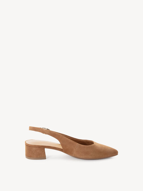sling pumps, COGNAC, hi-res
