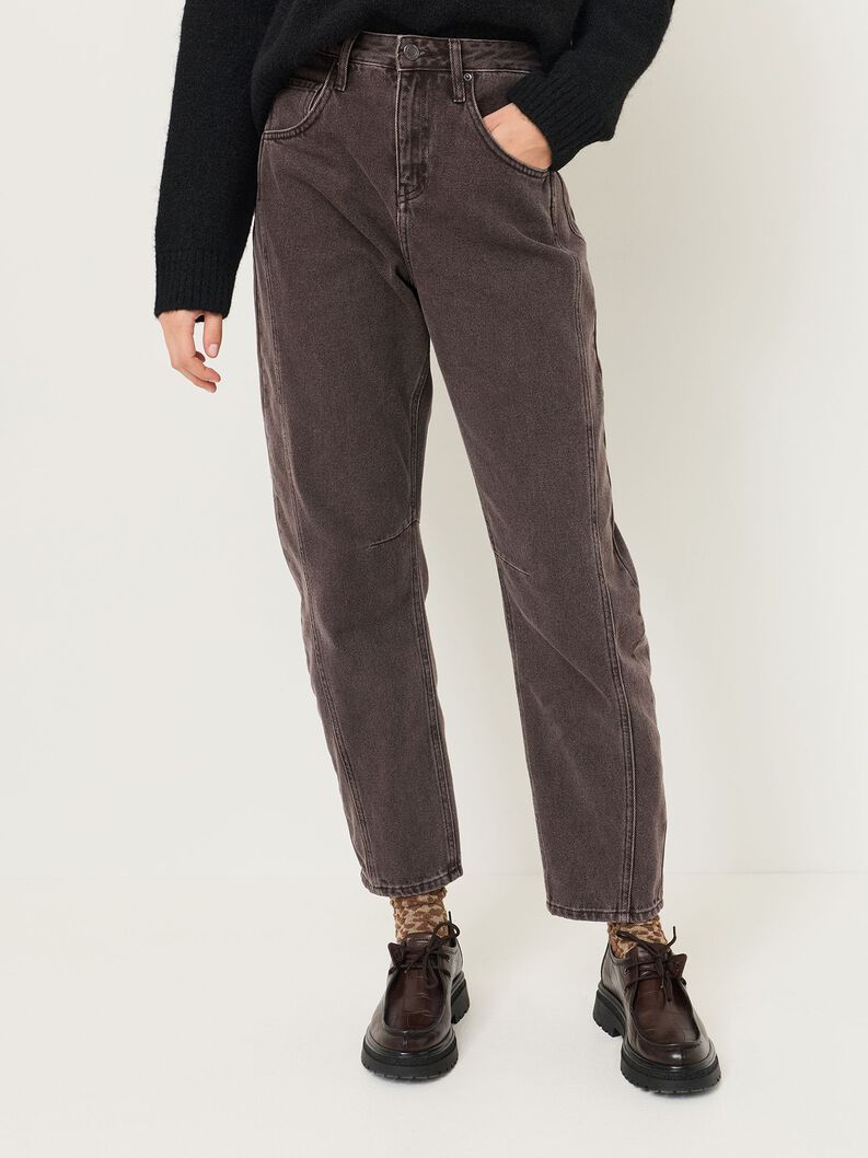 Trousers - brown, Mid Brown, hi-res
