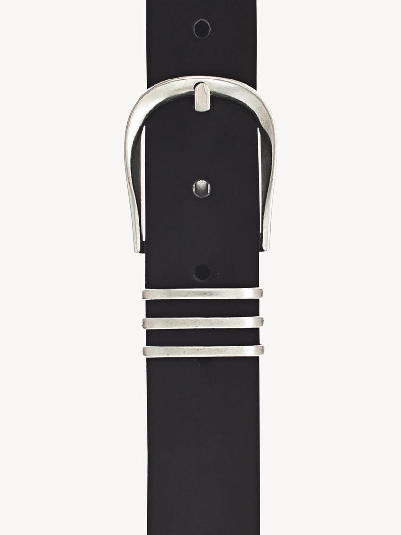 Leren Riem - zwart, zwart, hi-res